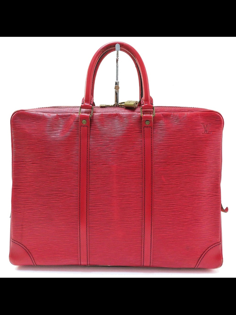 Louis Vuitton Red Epi Leather Business Briefcase